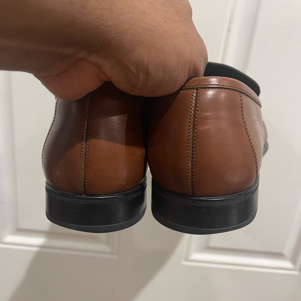 Salvatore Ferragamo Tan Brown Penny Loafer Sz 10.5 D - Picture 6 of 12